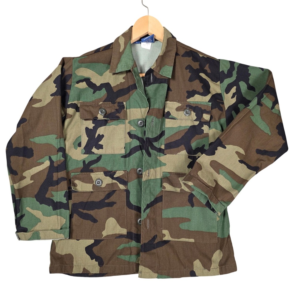 Propper Woodland Camo Button up‎ Utility Shirt 16 Military Style Soldier
